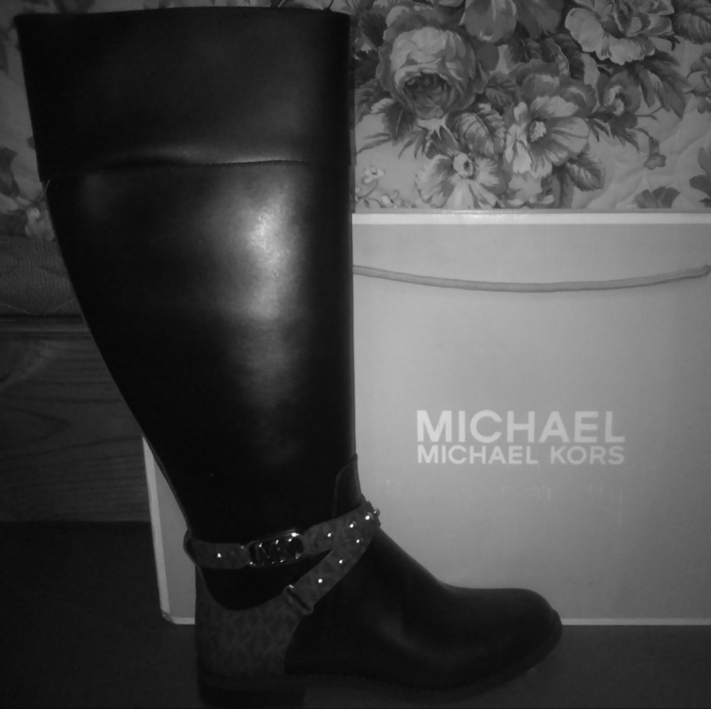 Michael kors Kincaid boots 6.5 black / brown - Picture 2 of 3